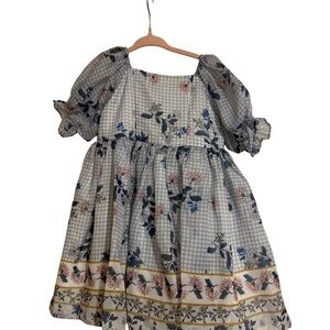 Pippa & Julie Blue and White Kids Dress